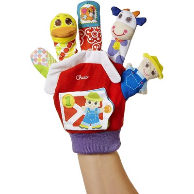 Put on the finger puppet and have fun with your child