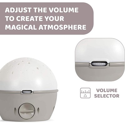 Adjust the volume to create your magical atmosphere